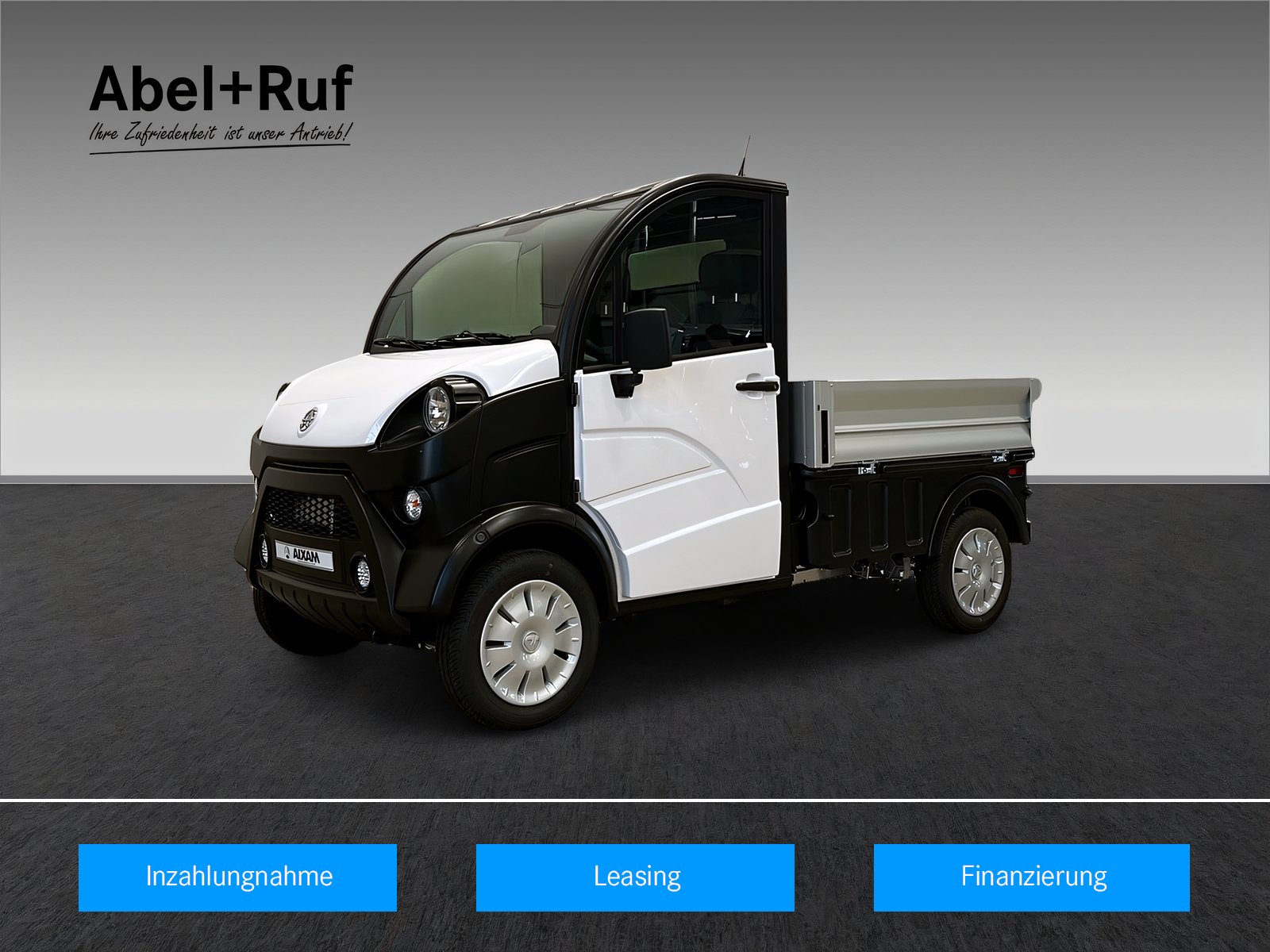 E-Truck Pritsche Radio Aixam Pro - ab 15 Jahren Bild 1